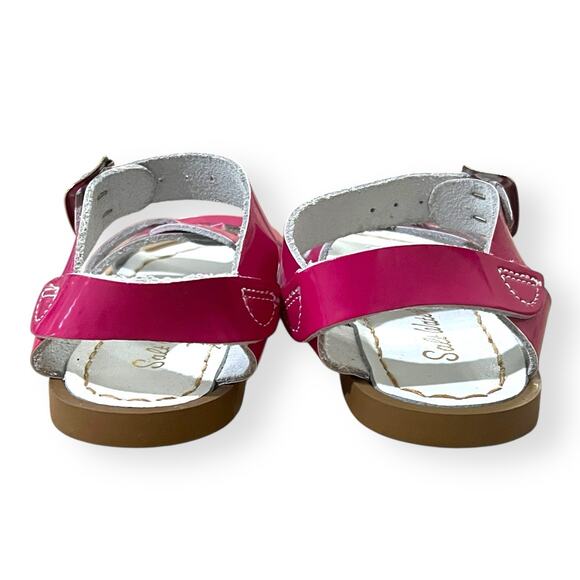 Salt Water Sandals by Hoy Shoe The Original Sandal Shiny Fuchsia Size Girls 7 - Picture 4 of 6